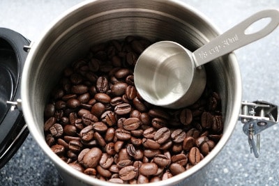 Kaffeedose aus Edestahl